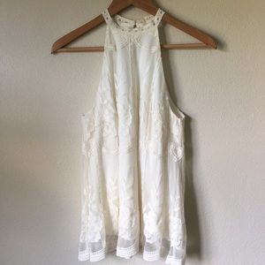 Altard State White Lace Halter Top